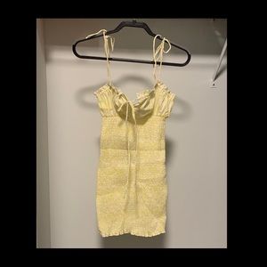 Tight Yellow Mini Dress